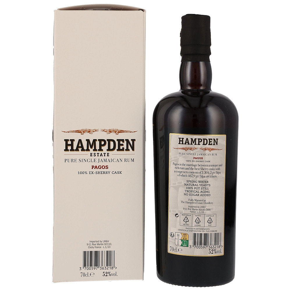 Hampden Estate Pagos - Edition 2023 – Pure Single Jamaican Rum 52% 0,7l