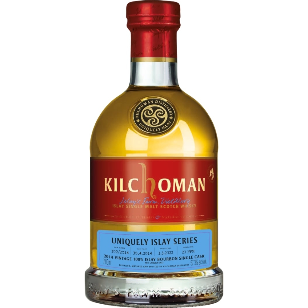 Kilchoman 100% Islay Bourbon Single Cask Vintage 2014 57,3% 0,7l