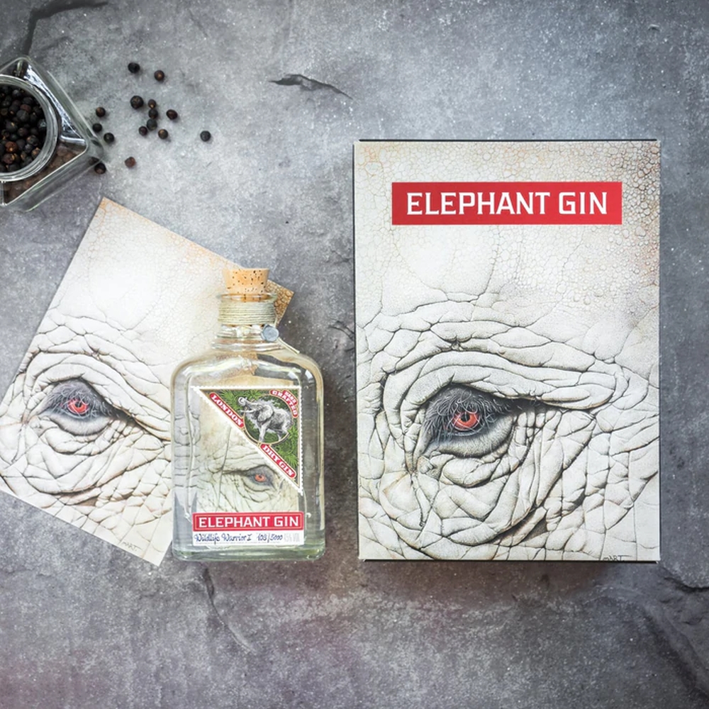 Elephant London Dry Gin Wildlife Warrior Kunst-Edition 45% 0,5l