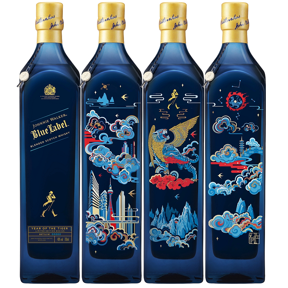 Johnnie Walker Blue Label - Year of the Tiger 2022 - Blended Scotch Whisky 40% 0,7l