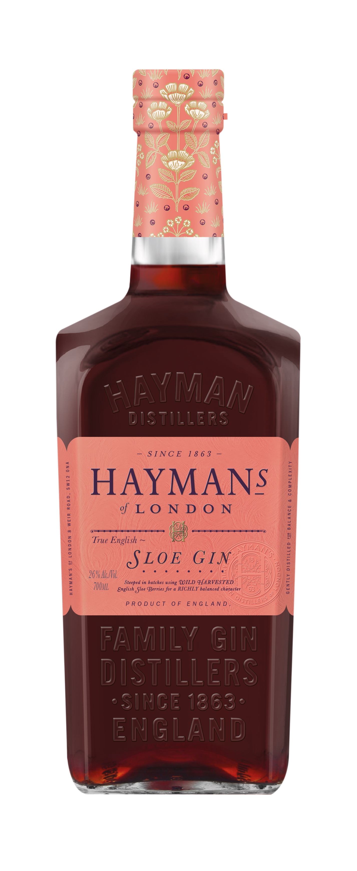 Hayman’s of London Sloe Gin Likör 26% 0,7l