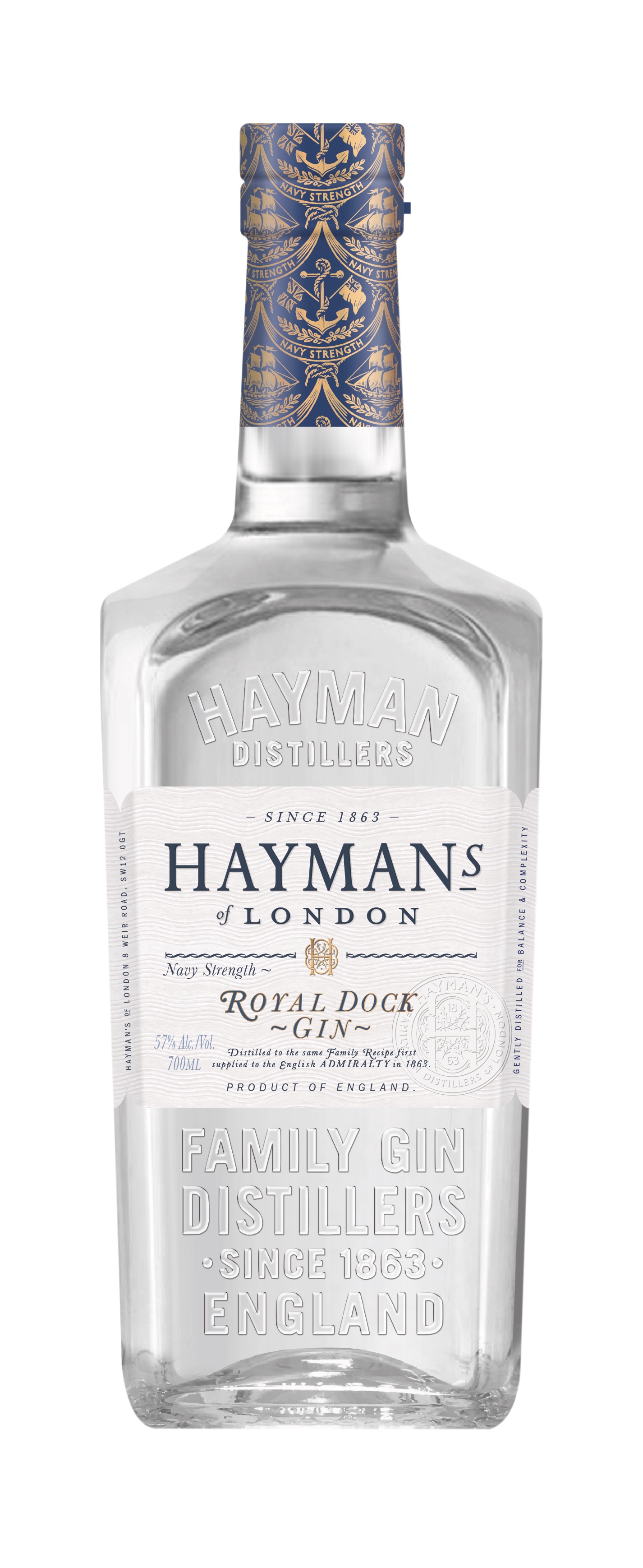 Hayman’s of London Royal Dock Gin 57% 0,7l