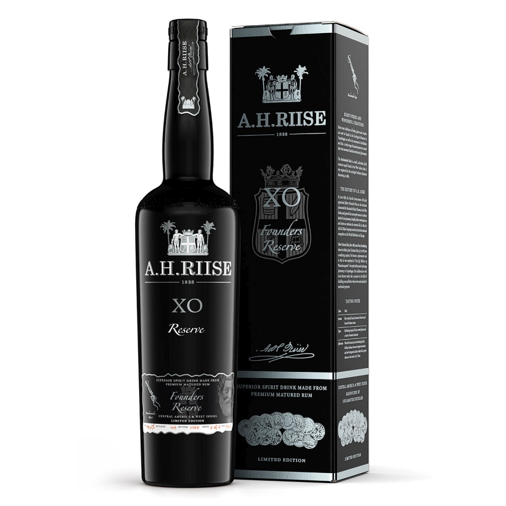 A.H. Riise XO Founders Reserve Black Edition Rum 44,3% 0,7l