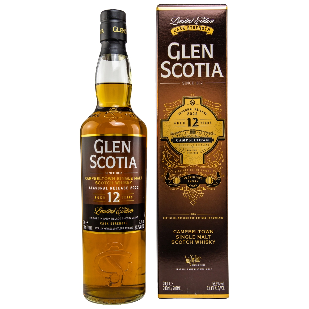 Glen Scotia 12 Years Seasonal Release 2022 Campbeltown Single Malt Scotch Whisky 53,3% 0,7l