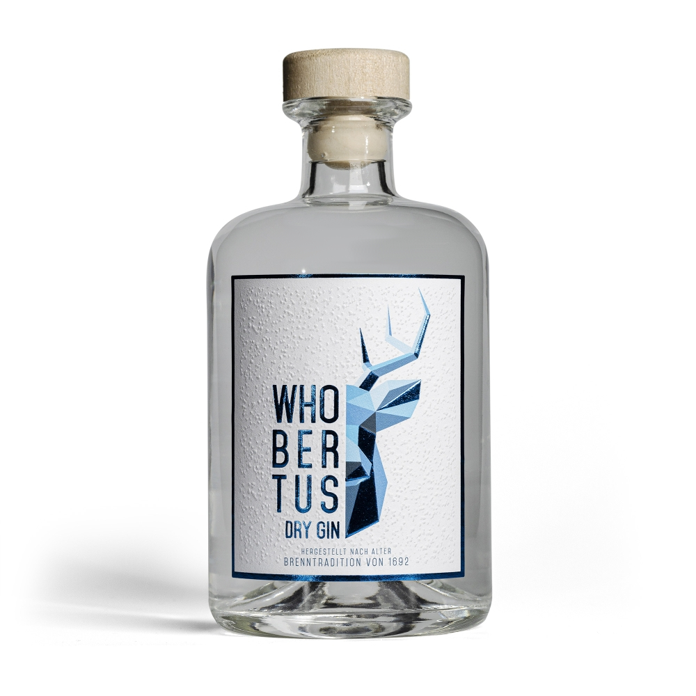 Whobertus Dry Gin Blau 42% 0,5l
