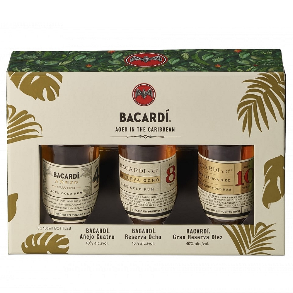 Bacardi Rum Premium Discovery Pack 40% 3 x 0,1l