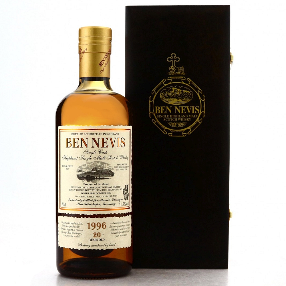 Ben Nevis 1996 - 20 Years Old Alambic Classique - Highland Single Malt Scotch Whisky 51,5% 0,7l