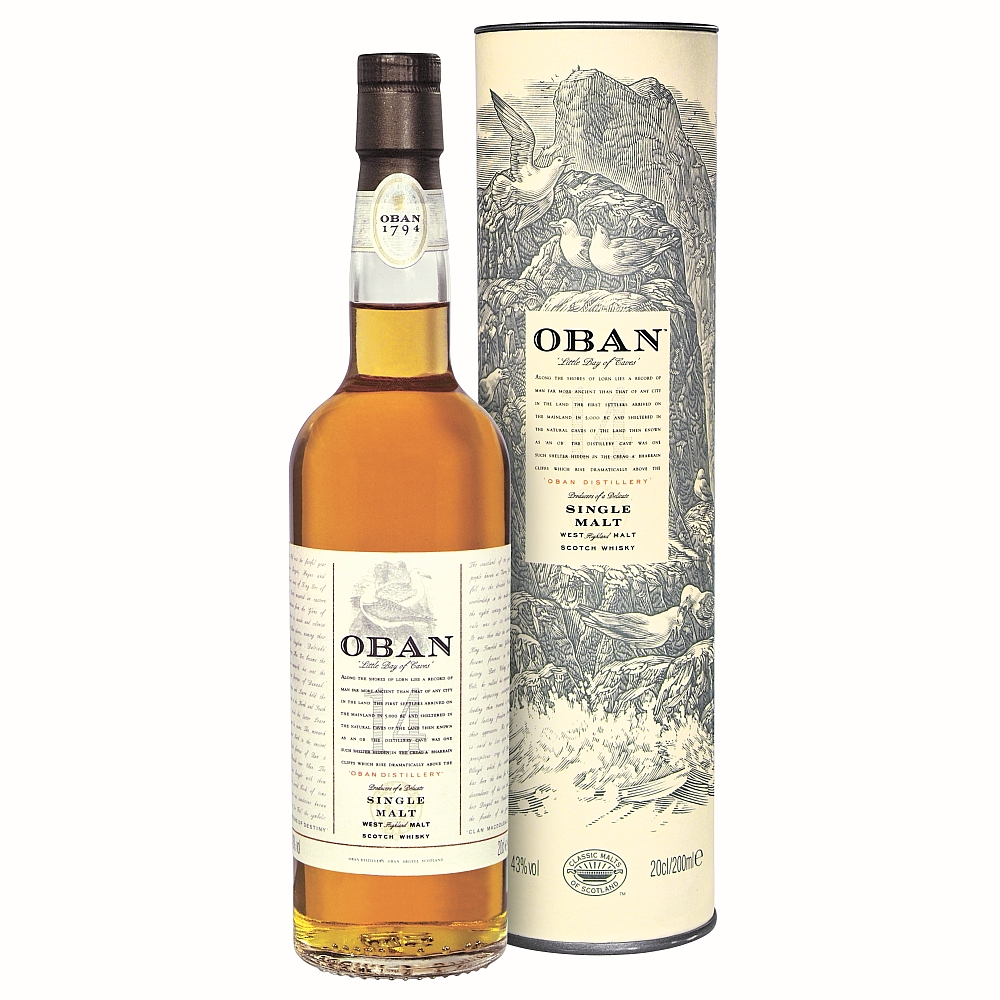 Oban 14 Years Single Malt Scotch Whisky 43% 0,2l
