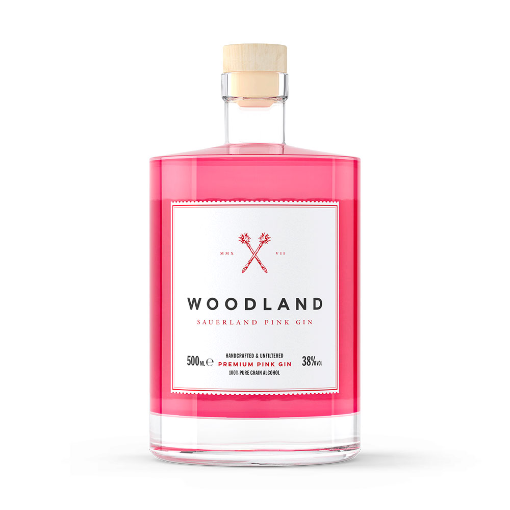 Woodland Sauerland Pink Gin 38% 0,5l