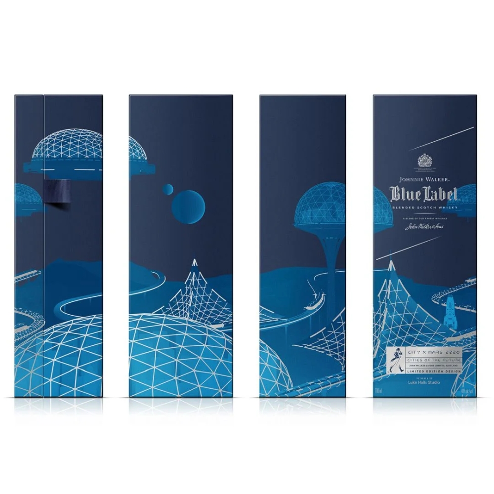 Johnnie Walker Blue Label Cities of the Future Blended Scotch Whisky - Mars Edition 40% 0,7l