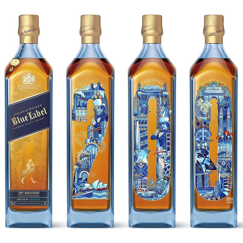 Johnnie Walker Blue Label – 200th Anniversary Edition - Blended Scotch Whisky 40% 0,7l