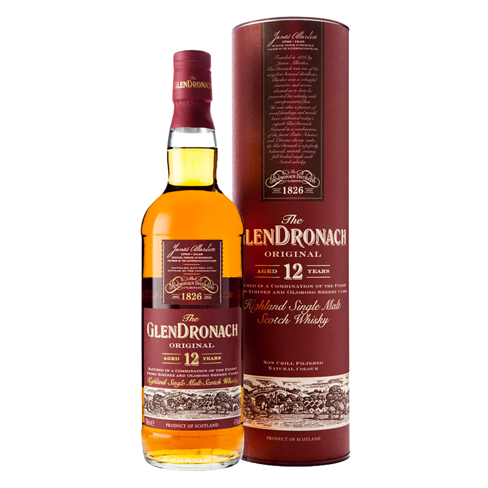 The GlenDronach 12 Years Highland Single Malt Scotch Whisky 43% 0,7l