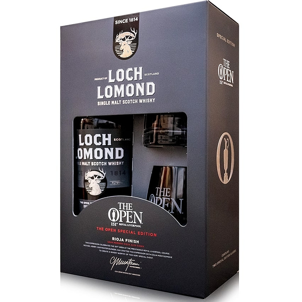 Loch Lomond Rioja Finish Single Malt Scotch Whisky Geschenkset mit 2 Tumbler 46% 0,7l