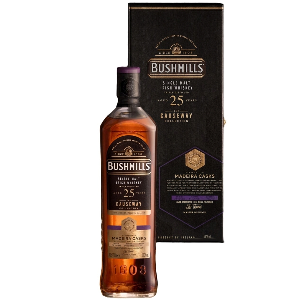 Bushmills 25 Years Old Madeira Cask Single Malt Irish Whiskey 50,3% 0,7l