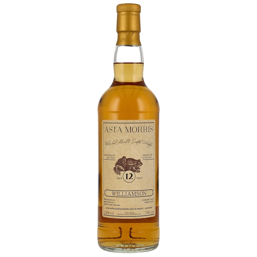 Williamson 12 Years Asta Morris Blended Malt Scotch Whisky 54% 0,7l