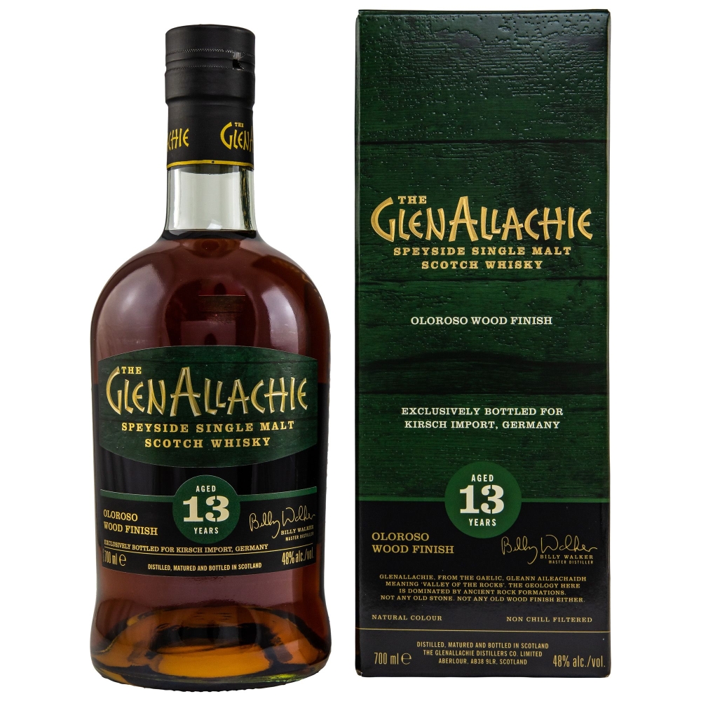 The GlenAllachie 13 Years – Oloroso Wood Finish Speyside Single Malt Scotch Whisky 48% 0,7l
