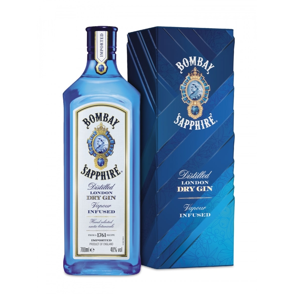 Bombay Sapphire London Dry Gin in Geschenkdose 40% 0,7l