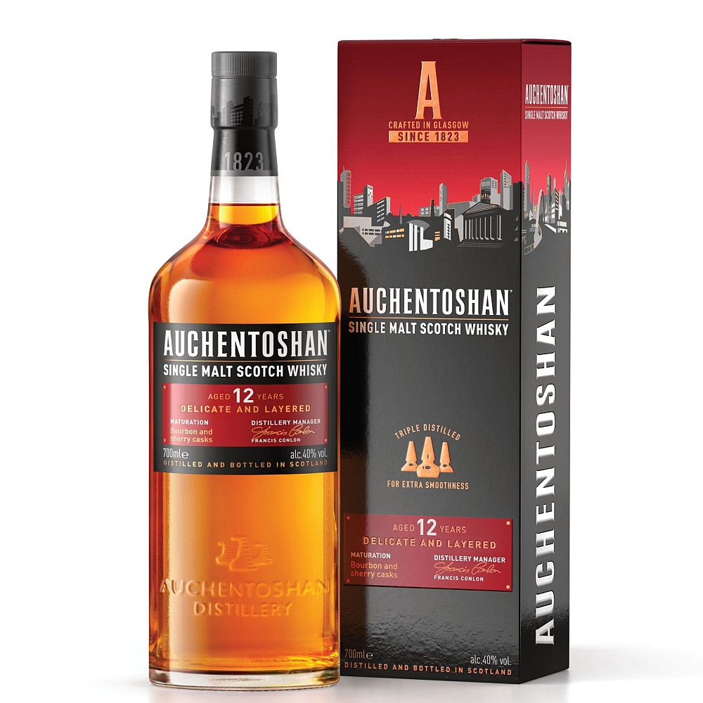 Auchentoshan 12 Years Single Malt Scotch Whiksy 40% 0,7l