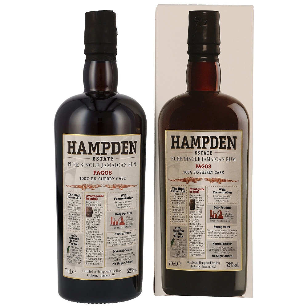 Hampden Estate Pagos - Edition 2023 – Pure Single Jamaican Rum 52% 0,7l