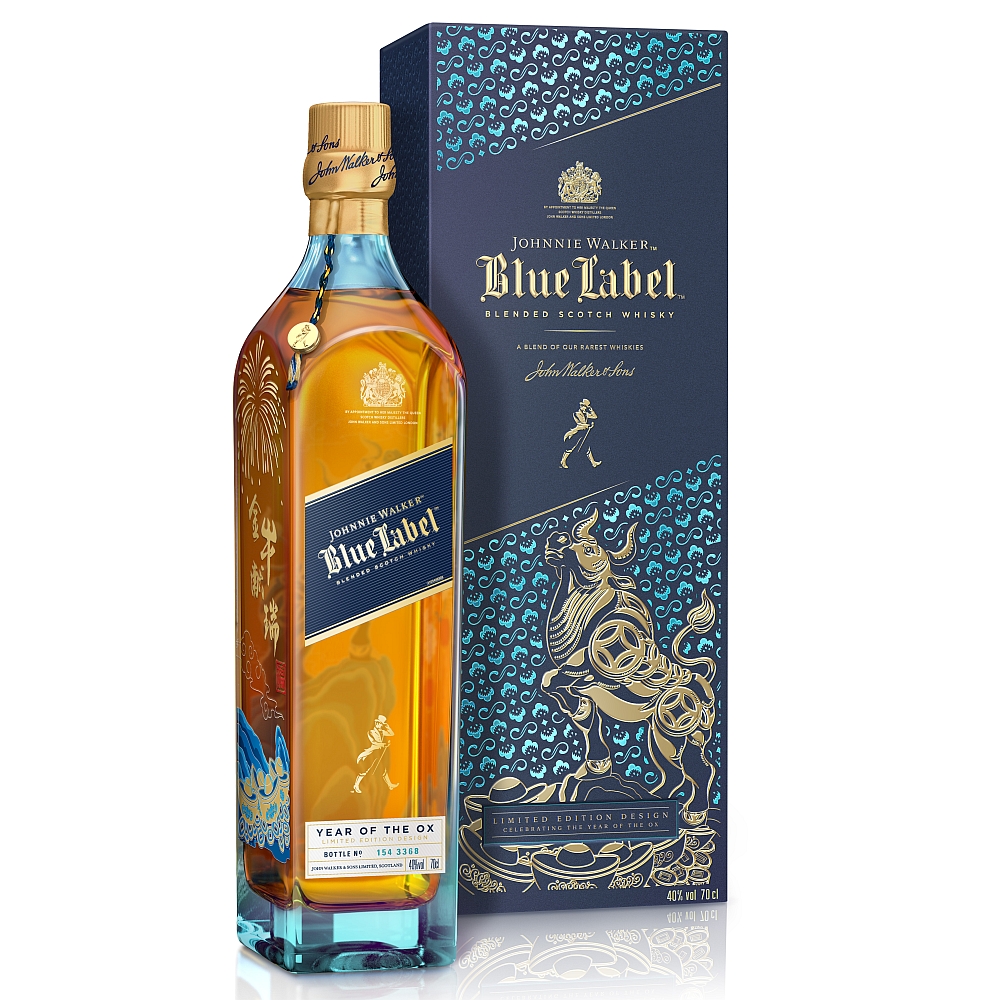 Johnnie Walker Blue Label - Year of the Ox 2021 - Blended Scotch Whisky 40% 0,7l