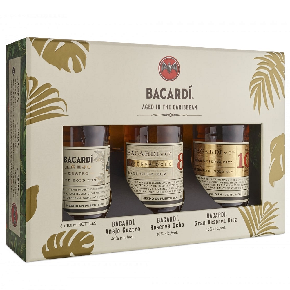 Bacardi Rum Premium Discovery Pack 40% 3 x 0,1l