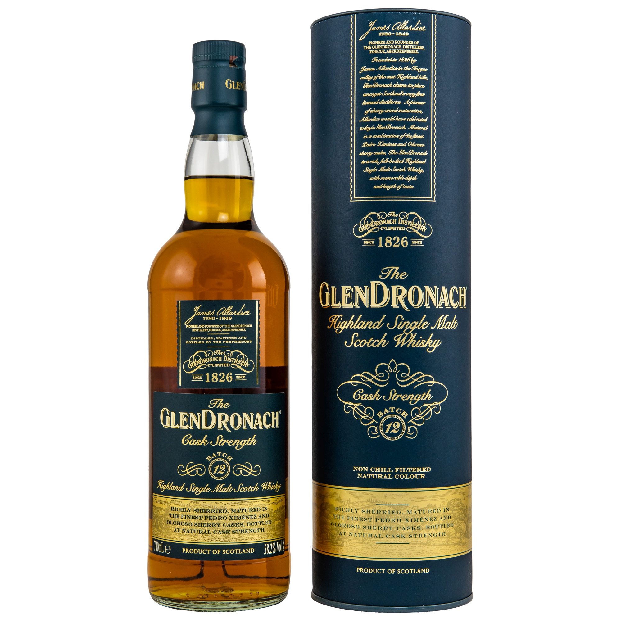 The GlenDronach Sherry Cask Highland Single Malt Scotch Whisky 58,2% 0,7l