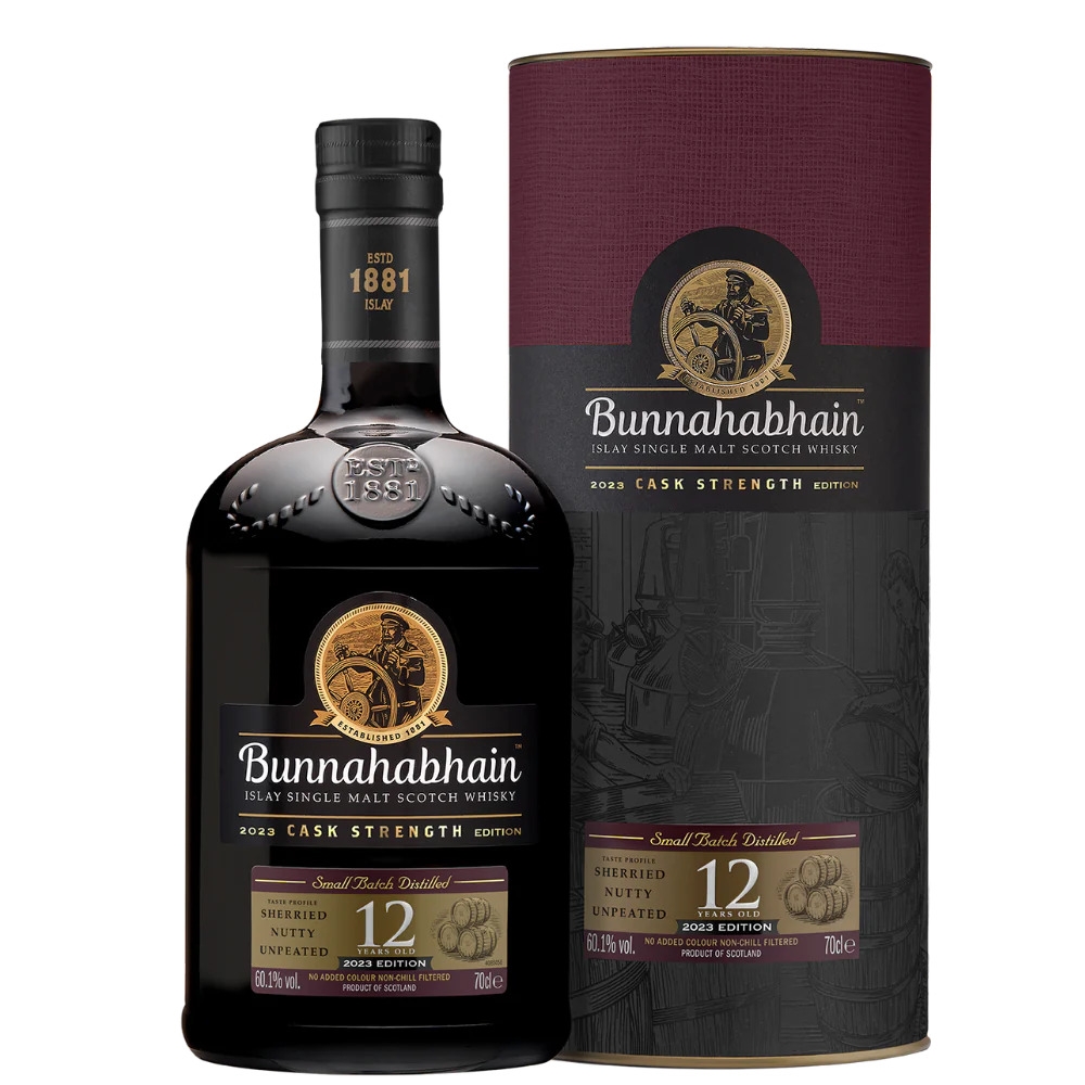 Bunnahabhain 12 Years Old Islay Single Malt Scotch Cask Strength 2023 Edition 60,1% 0,7l