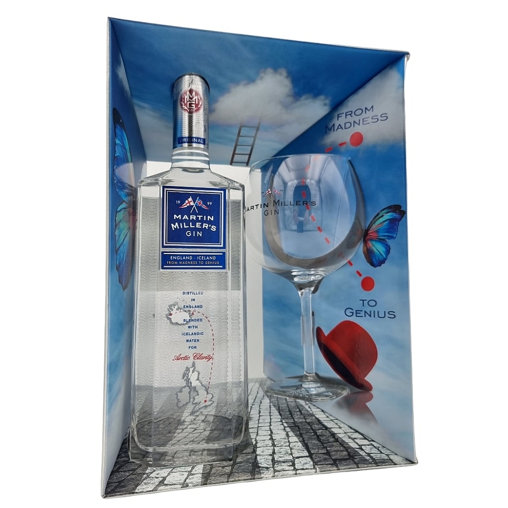 Martin Miller's Gin in Geschenkbox mit Copa- Glas 40% 0,7l