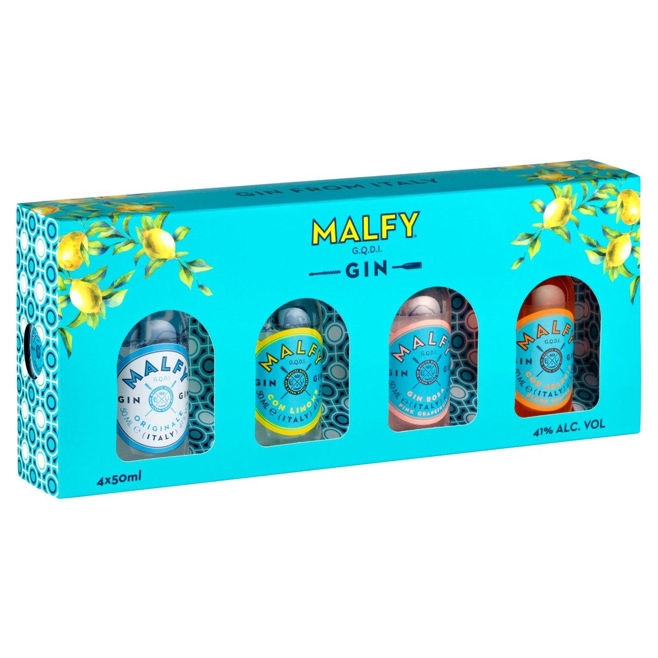 Malfy Gin Miniatur Geschenkset 41% 4x 0,05l