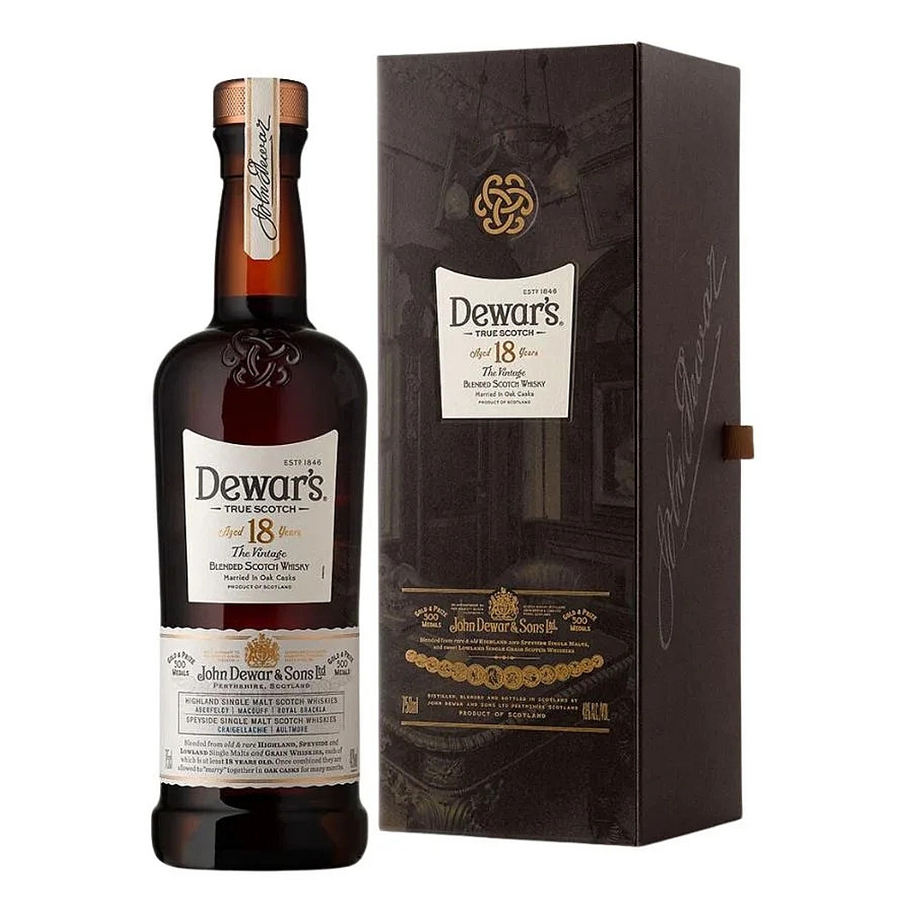 Dewar’s 18 Years Vintage Blended Scotch Whisky 40% 0,7l