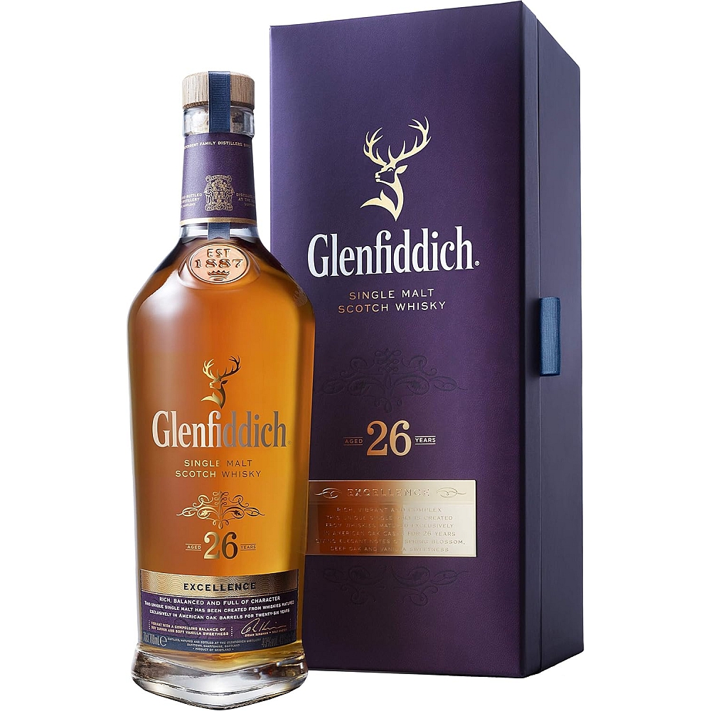 Glenfiddich 26 Years - Excellence - Single Malt Scotch Whisky 43% 0,7l