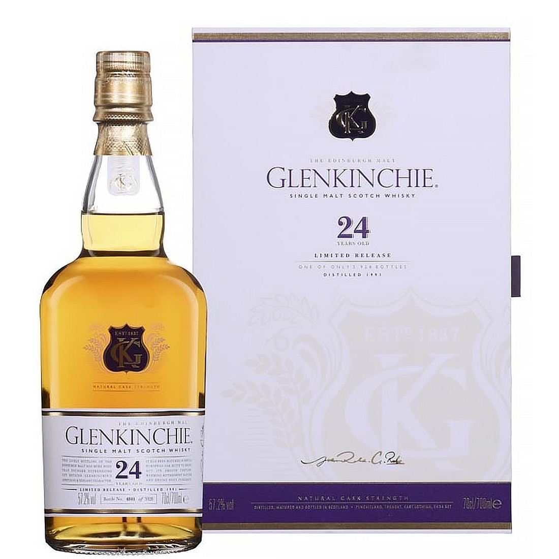 Glenkinchie 24 Years - Distilled 1991 - Single Malt Scotch Whisky 57,2% 0,7l