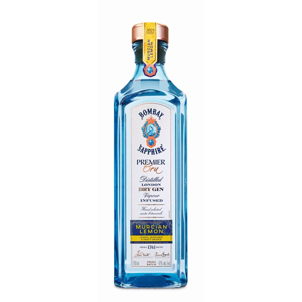 Bombay Sapphire Premier Cru Murcian Lemon Dry Gin 47% 0,7l