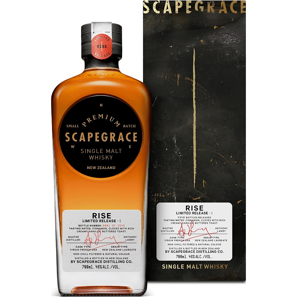 Scapegrace New Zealand Single Malt Whisky - RISE I - Limited Edition 46% 0,7l