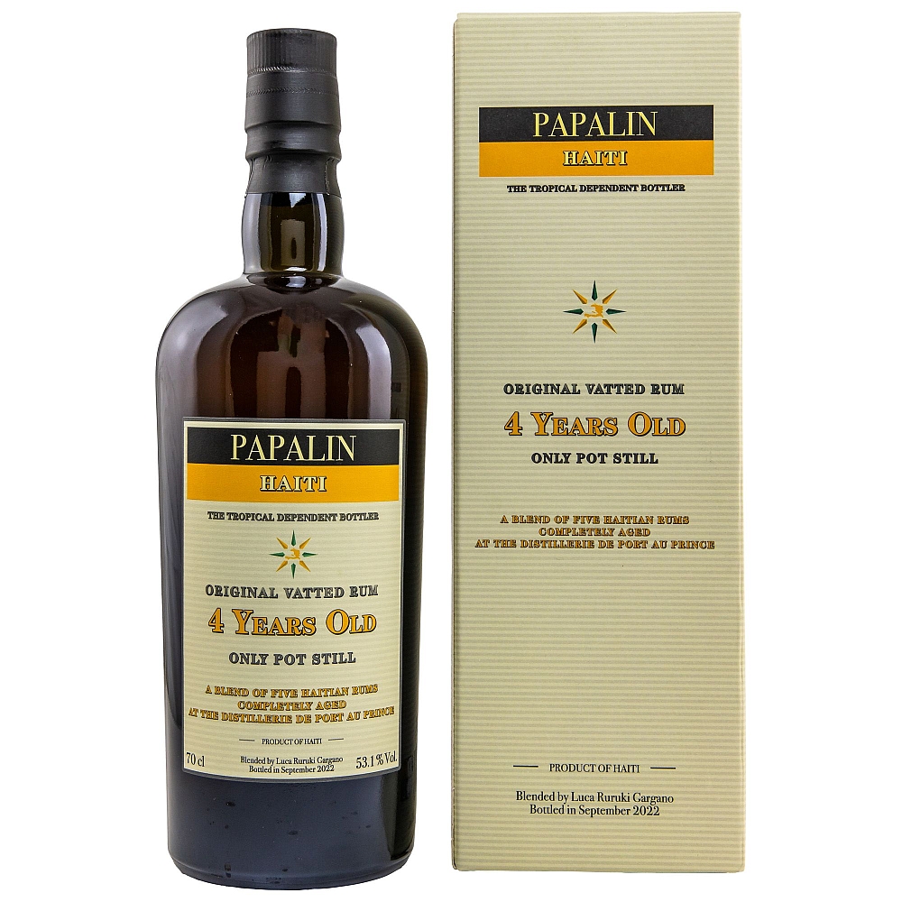 Papalin Haiti 4 Years Original Vatted Pot Still Rum 53,1% 0,7l