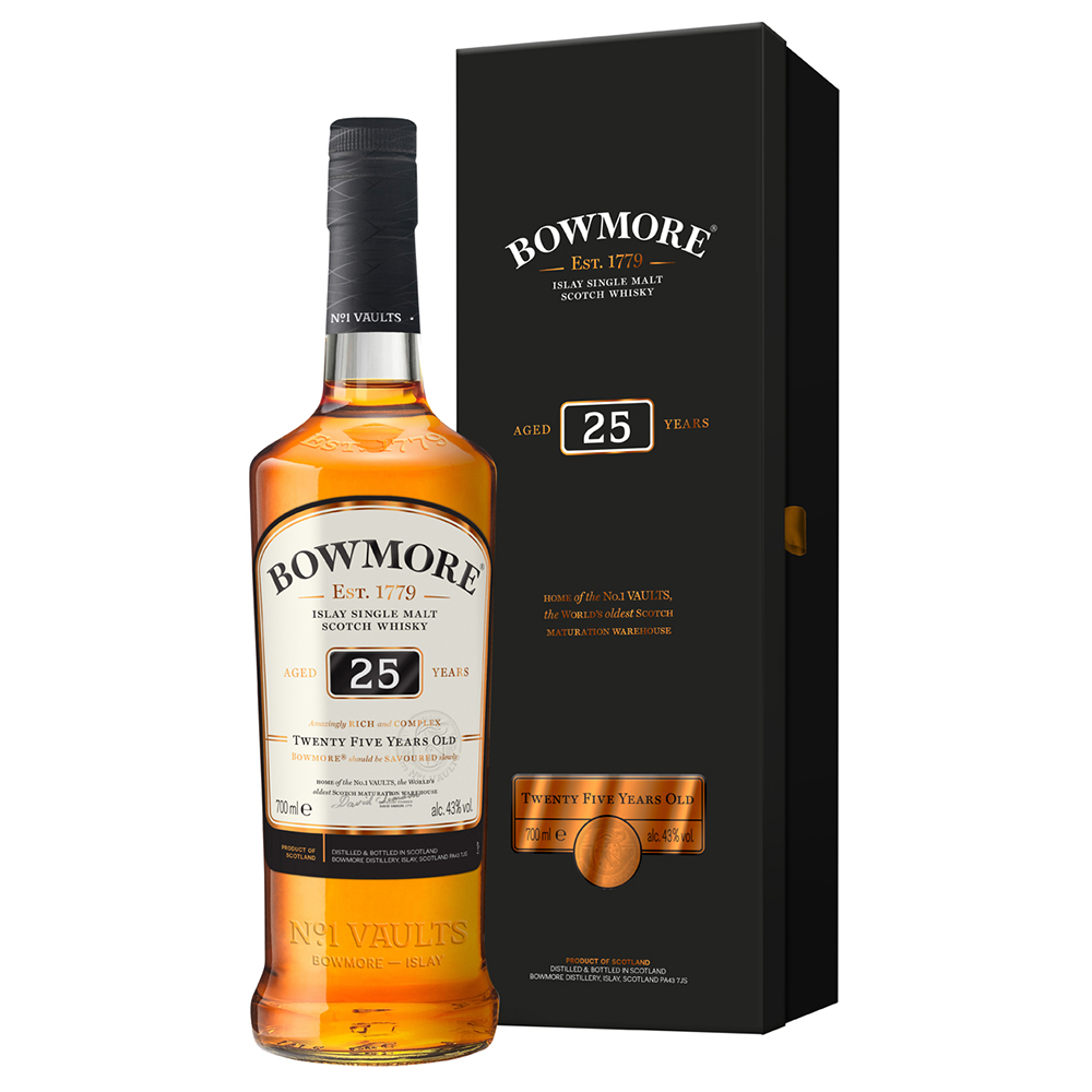 Bowmore Whisky 25 Years Single Malt Scotch Whisky 43% 0,7l