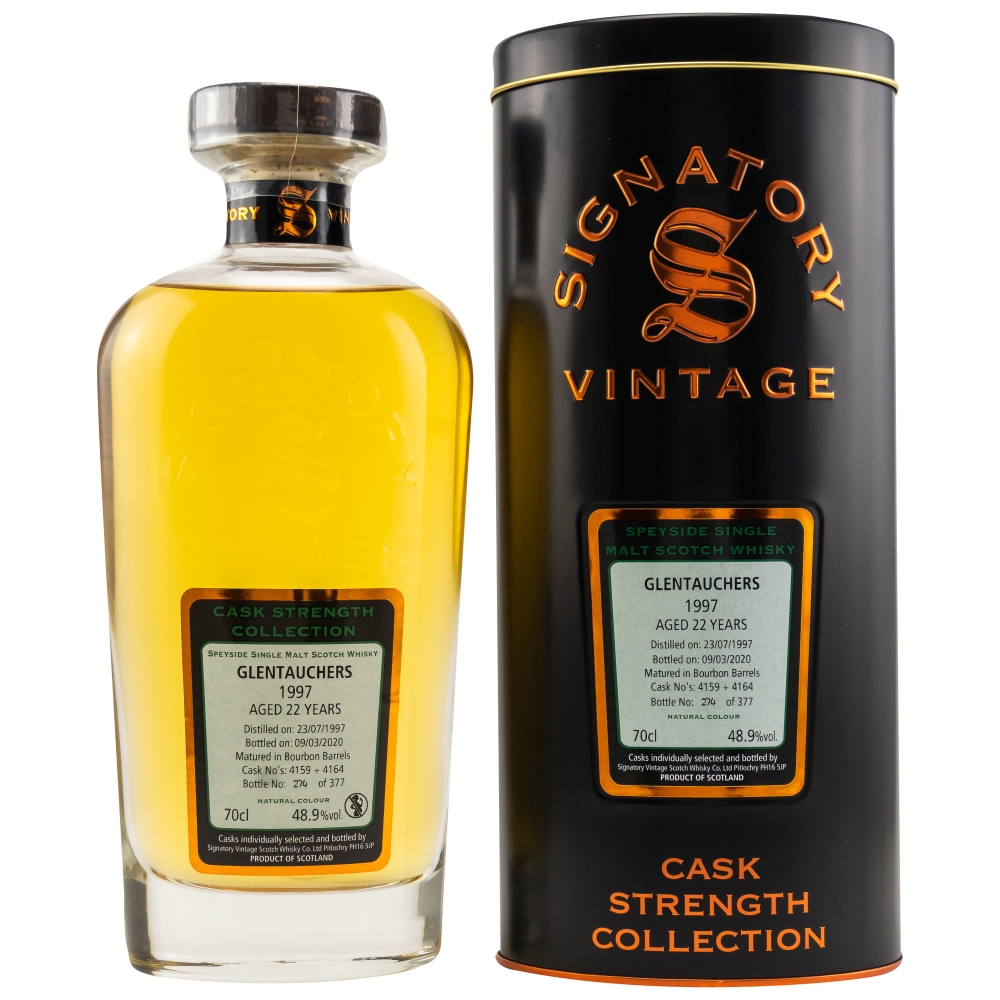 Glentauchers 1997 Aged 22 Years Single Malt Scotch Whisky 48,9% 0,7l