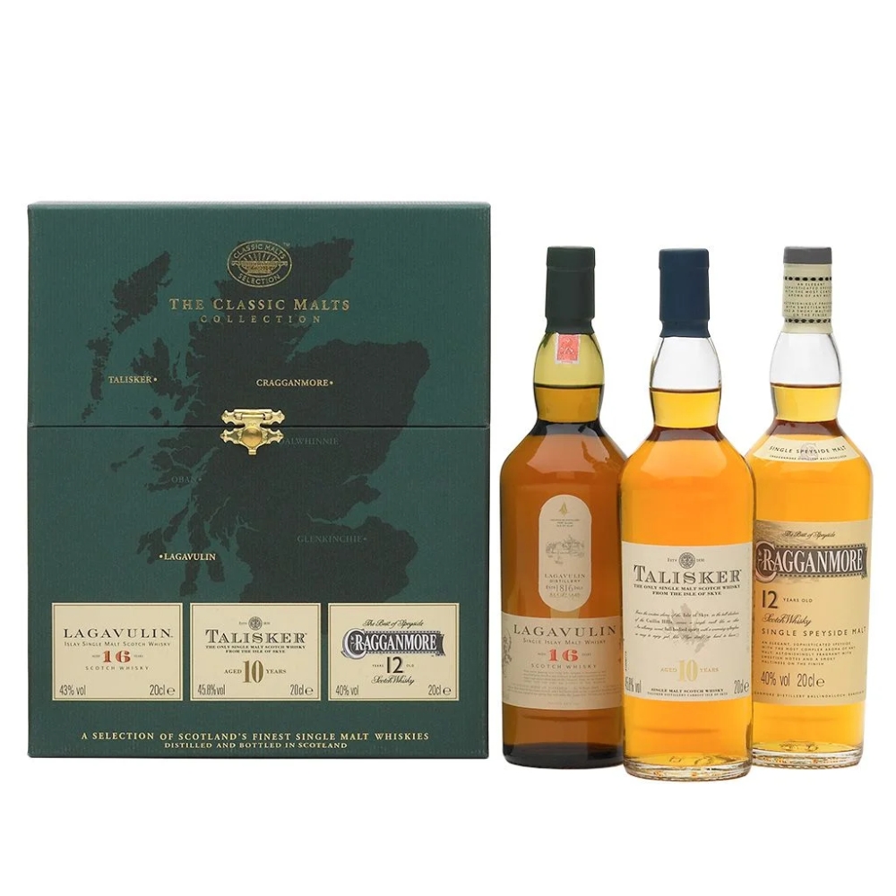 The Classic Malts Collection Strong 43% + 45,8% + 40% 3 x 0,2l