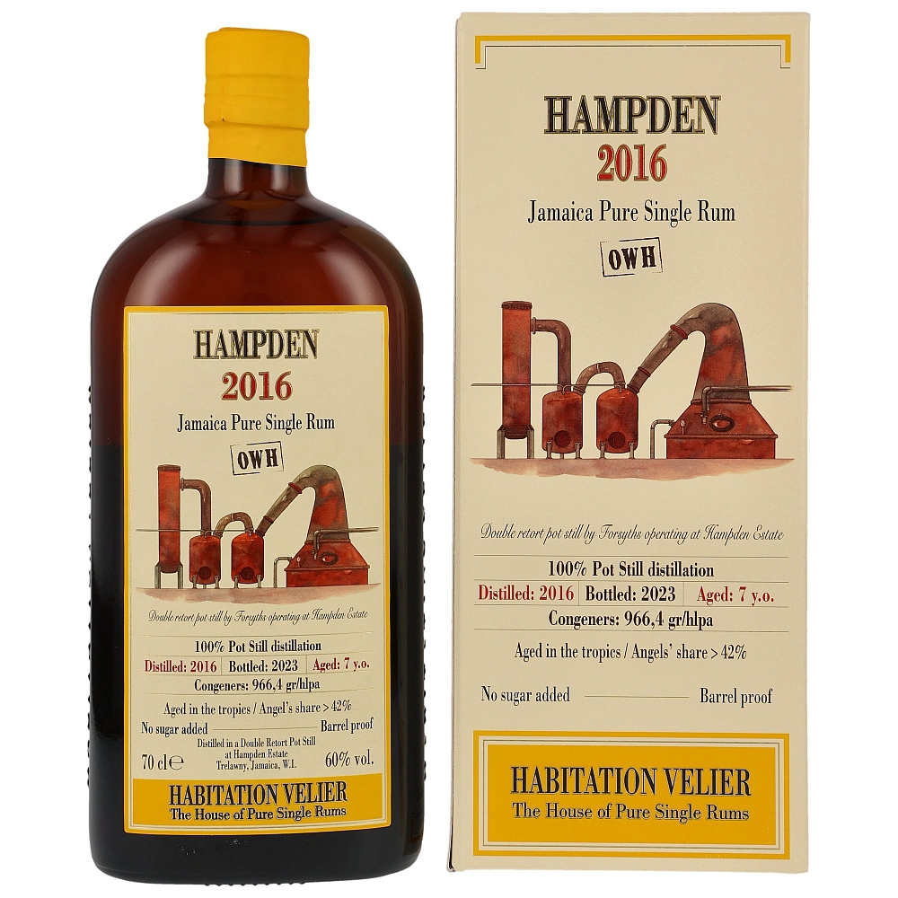 Hampden 2016/2023 OWH - Habitation Velier - Jamaican Pure Single Rum 60% 0,7l
