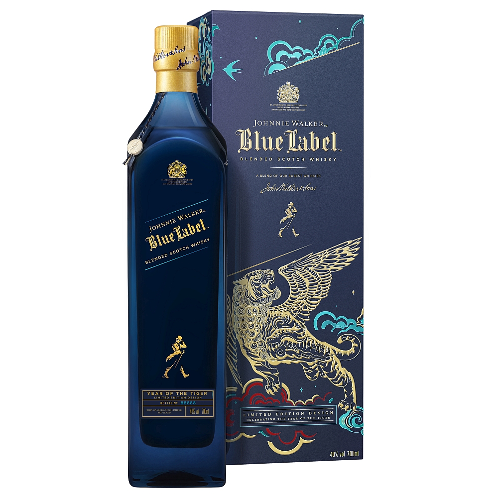 Johnnie Walker Blue Label - Year of the Tiger 2022 - Blended Scotch Whisky 40% 0,7l