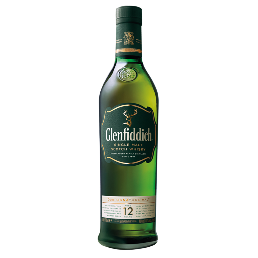 Glenfiddich 12 Years Single Malt Scotch Whisky 40% 0,7l
